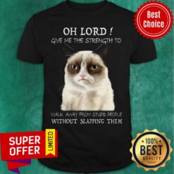 Oh Lord Give Me The Strength To Walk Away From Stupid People Without Slapping Them Shirt
