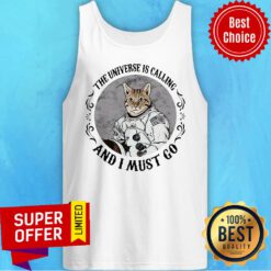 Premium Cat The Universe Is Calling And I Must Go Tank Top