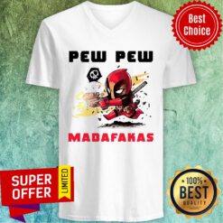 Premium Deadpool Pew Pew Madafakas V-neck