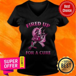 Premium Fired Up For A Cure V-neck