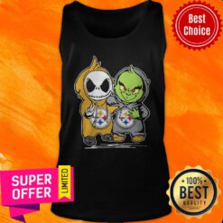 Premium Pittsburgh Steelers Baby Jack Skellington And Baby Grinch Tank Top