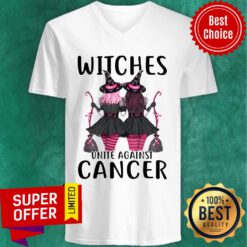 Premium Witches Unite Against Cancer V-neck