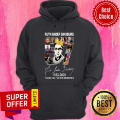 Ruth Bader Ginsburg Crown 87 Years 1933 2020 Thank You For The Memories Signature Hoodie