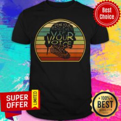 Ruth Bader Ginsburg Speak Your Mind Even If Your Voice Shakes Vintage Shirt