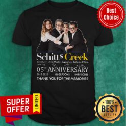 Schitts Creek Signatures 05th Anniversary Thank You For The Memories Shirt
