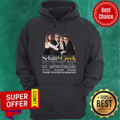 Schitts Creek Signatures 05th Anniversary Thank You For The Memories Hoodie