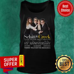 Schitts Creek Signatures 05th Anniversary Thank You For The Memories Tank Top