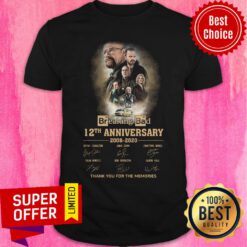 Breaking Bad 12th Anniversary 2008 2020 Thank You For The Memories Signatures Shirt