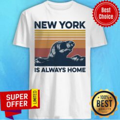 Awesome New York Is Always Home Vintage Retro Shirt