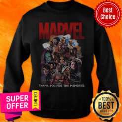 Nice Marvel All Characters Thank You For The Memories Signatures Sweatshirt