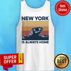 Awesome New York Is Always Home Vintage Retro Tank Top