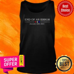 Premium End Of An Error January 20th 2021 Three Star Red White Blue Tank Top