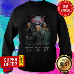 The Witcher Anya Chalotra Henry Cavill Freya Allan Signatures Sweatshirt