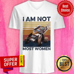 Top I Am Not Most Women V-neck