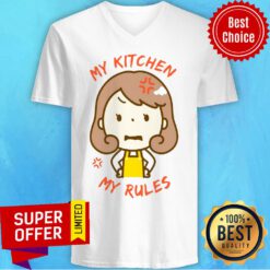 Top My Kitchen My Rules V-neck