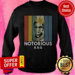 Top Ruth Bader Ginsburg Crown Notorious RBG Vintage Sweatshirt