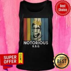 Top Ruth Bader Ginsburg Crown Notorious RBG Vintage Tank Top