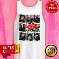 Top The Bloody Bunch Horror Character Halloween Tank Top