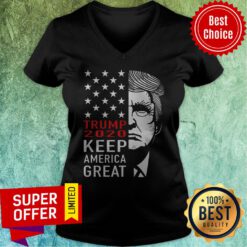 Top Trump 2020 Keep America Great V-neck