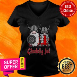 Top Viking Nisse Gloedelig Jul V-neck