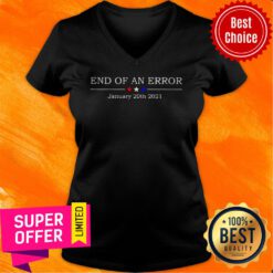 Premium End Of An Error January 20th 2021 Three Star Red White Blue V-neck