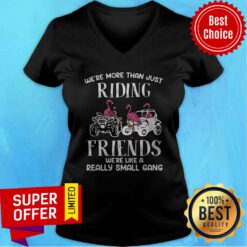 We're More Than Just Riding Friends We're Like A Really Small Gang V-neck