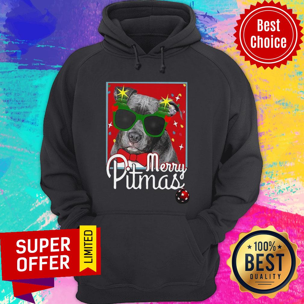 Awesome Pitbull Merry Pitmas Shirt Awesome Pitbull Merry Pitmas Hoodie