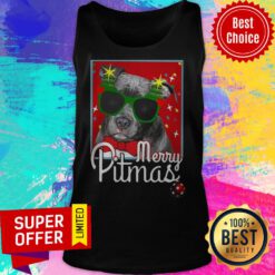 Awesome Pitbull Merry Pitmas Tank Top