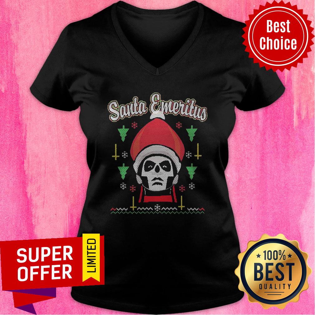 Awesome Santa Emeritus Christmas 2020 Shirt Awesome Santa Emeritus Christmas 2020 V-neck