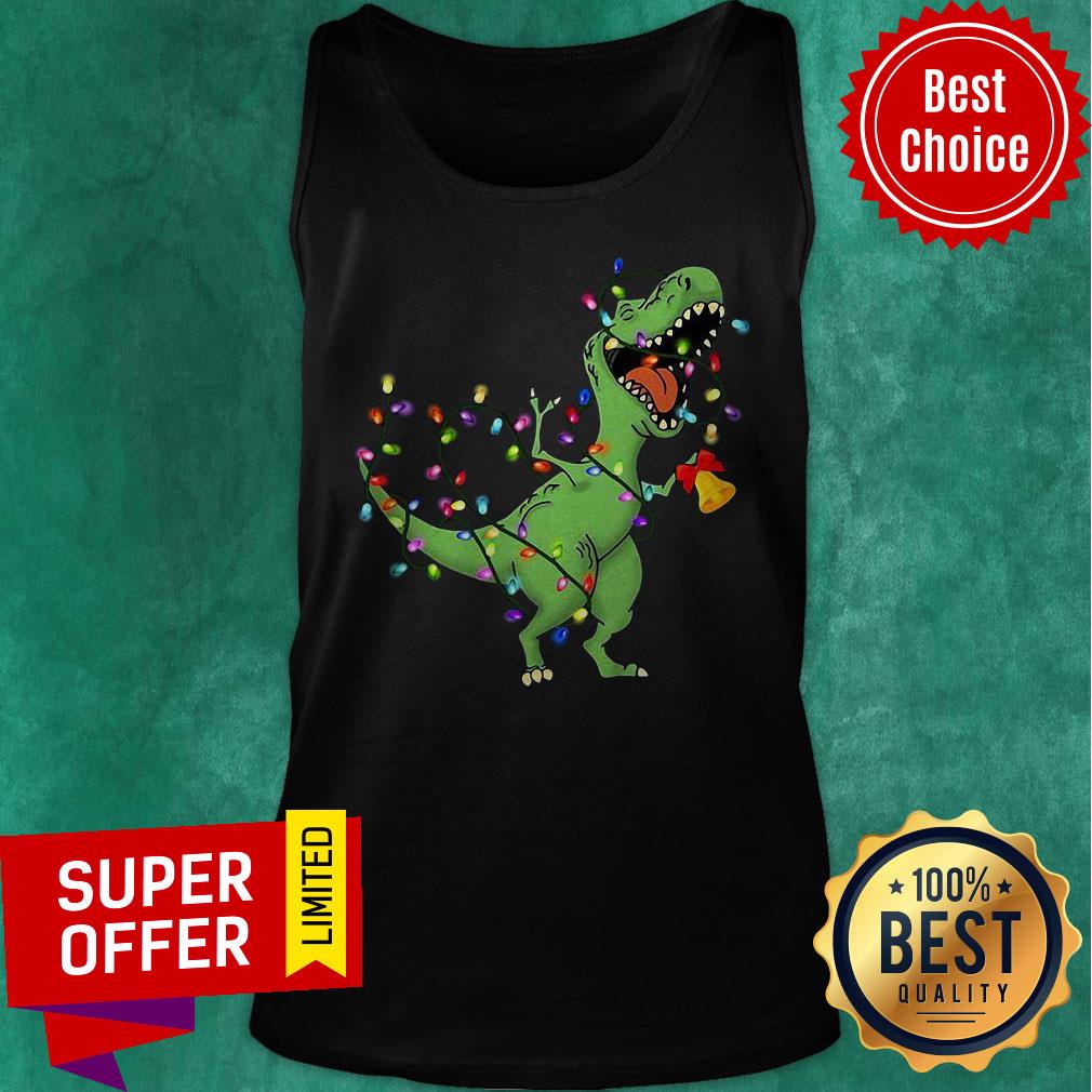 Awesome T-res Saurus Merry Christmas Shirt Awesome T-res Saurus Merry Christmas Tank Top