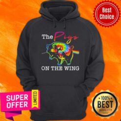 Awesome The Pigs On The Wing Hippie Rainbow Hoodie