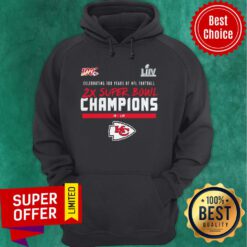 Celebrating 100 Years Of NFL Football 2x Super Bowl Champions Hoodie