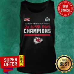 Celebrating 100 Years Of NFL Football 2x Super Bowl Champions Tank Top