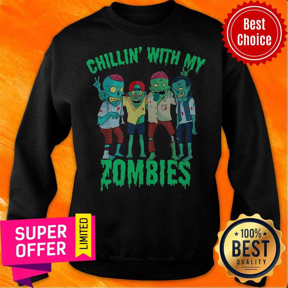 Chillin With My Zombie’s Halloween Boys Kids Zombie Shirt Chillin With My Zombie’s Halloween Boys Kids Zombie Sweatshirt