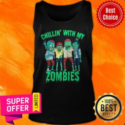 Chillin With My Zombie’s Halloween Boys Kids Zombie Tank Top