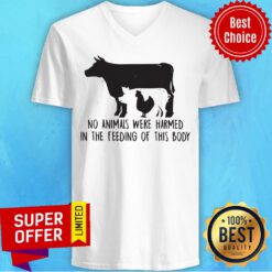 Cow And Chicken No Animals Were Harmed In The Feeding Of This Body V-neck