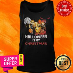Funny Horror Character Halloween Is My Christmas Tank Top