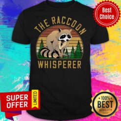 Funny The Racoon Whisperer Vintage Retro Shirt