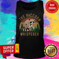Funny The Racoon Whisperer Vintage Retro Tank Top