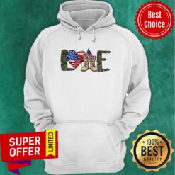 Premium Love My Veteran American Flag Hoodie