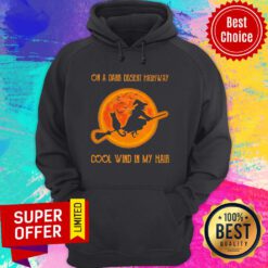 Witch On A Dark Desert Highway Cool Wind In My Hair Halloween Hoodie