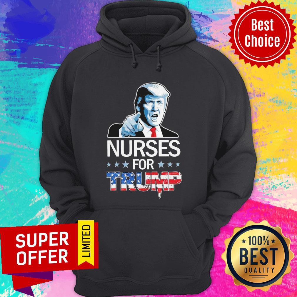 Funny Nurses For Trump American Flag Shirt Funny Nurses For Trump American Flag Hoodie