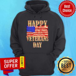 Top Happy Veterans day American Flag Hoodie