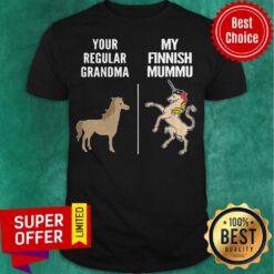 Horse Your Regular Grandma My Finnish Mummu Unicorn Shirt