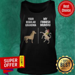 Horse Your Regular Grandma My Finnish Mummu Unicorn Tank Top