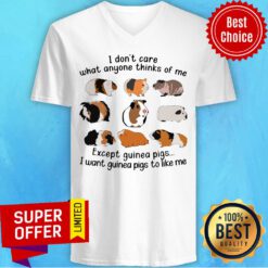I Don't Care What Anyone Thinks Of Me Except Guinea Pigs I Want Guinea Pigs To Like Me V-neck
