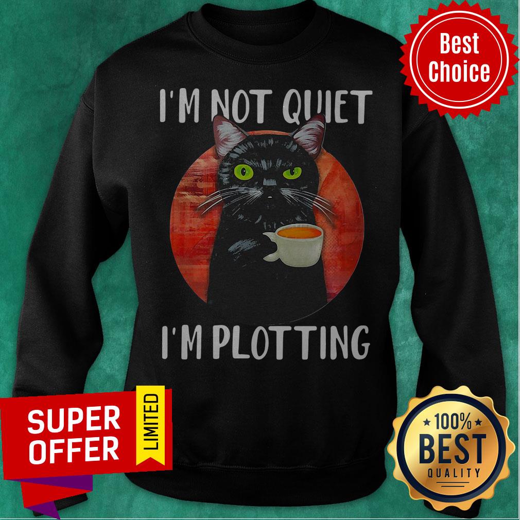 I’m Not Quiet I’m Plotting Black Cat Blood Moon Shirt I’m Not Quiet I’m Plotting Black Cat Blood Moon Sweatshirt