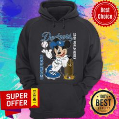 Los Angeles Dodgers Mickey Mouse Champions 2020 World Series Hoodie