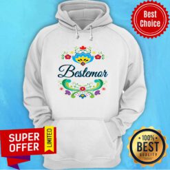 Nice Bestemor Norwegian Rosemaling Hoodie