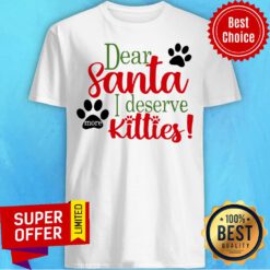Nice Dear Santa I Deserve Kitties Shirt